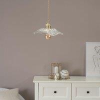 Glass Flower Pendant Ceiling Light
