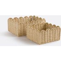 Set of 2 Briska Woven Paper Baskets