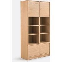 Senssia Modular Bookcase in Oak with 4 Doors