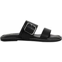 Leather Flat Mules