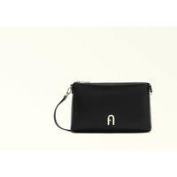 Leather Shoulder Bag, Diamante Mini
