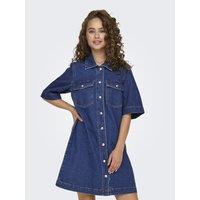 Mid-Length Denim Dress