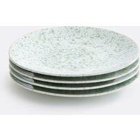 Set of 4 Halni Dinner Plates in Reactive Glazed Stoneware