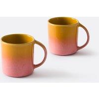 Set of 2 Ikora Mugs in Reactive Glazed Stoneware