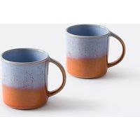Set of 2 Ikora Mugs in Reactive Glazed Stoneware