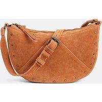 Thalia Shoulder Bag in Suede Leather