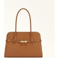 Goccia L Leather Tote Bag with Shoulder Strap