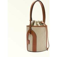 Lido S Bucket Bag in Canvas and Leather