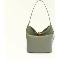 Sfera Soft m Leather Bucket Bag with Shoulder Bag