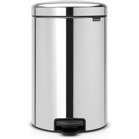 NewIcon Pedal Bin, Metal Inner Bucket, 20L