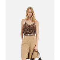 Printed Camisole with Lace