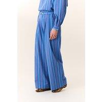 Wide Leg Trousers with Stripes and Pleats, Pamy
