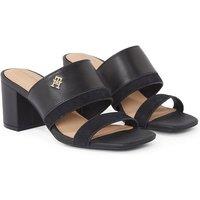 Leather Heeled Mules