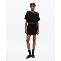 Mini Dress with Short Sleeves and Shoulder Details