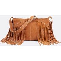 Tirana Shoulder Bag in Suede Leather