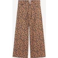 Wide Leg Jeans in Leopard Print