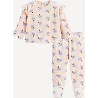 2 Piece Velour Pyjamas in Flower Print