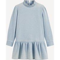 Long Sleeve Maxi Dress in Lightweight Denim