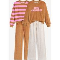 Pack of 2 Sleepsuits in Velour