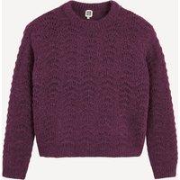 Chunky Knit Detailed Jumper with Crew Neck
