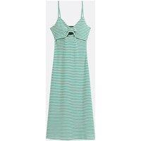Striped Strappy Maxi Dress