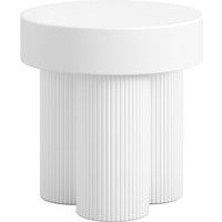 Yuki Side Table with Reeded Base
