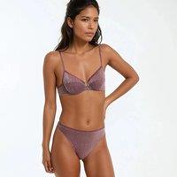 Tamara Microfibre Bra with Demi-Cup and Metallic Threads