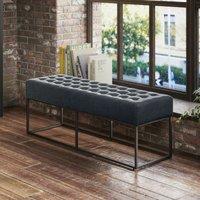 Brogan Button Tufted Chenille Dining Bench (120 cm)