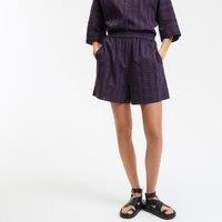 Broderie Anglaise Shorts with Elasticated Waist