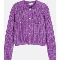 Long Sleeve Cardigan with Crew Neck, Giany