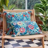 Adeline Floral Tasselled Cushion