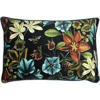 Midnight Garden Floral Rectangular Cushion