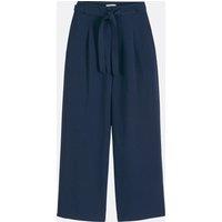 John Pleated Trousers with Wide Leg and Belted Waistband