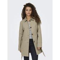 Trench Coat with Tie Belt, 2 Pockets