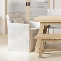 Emmie Country Stripe Dining Armchair in Cotton