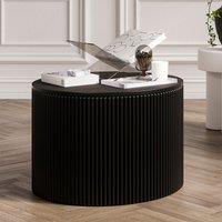 Zana Curve Round Reeded Coffee Table