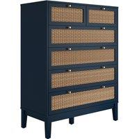 Carmine Rattan Chest of 4+2 Drawers
