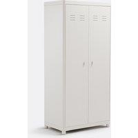 2-Door Wardrobe, Steel, Livona