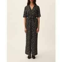 Loose Fit Trousers Floral Print Jumpsuit ROMILIA