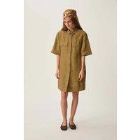 Robinson Mini Shirt Dress in Linen