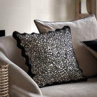 Scalloped Edge Embroidered Cushion