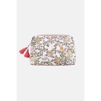 Teiki L Wash Bag in Floral Print Canvas