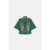 Emile Embroidered Shirt with Short Sleeves