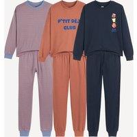 Set of 3 Pyjamas in Cotton Jersey