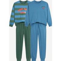 Set of 2 Pyjamas in Cotton Jersey