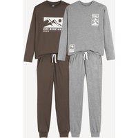 Pack of 2 Pyjamas in Cotton Jersey