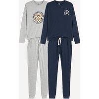 Pack of 2 Skateboard Print Cotton Jersey Pyjamas