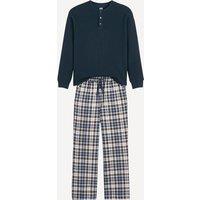 Pyjamas with Checked Flannel Trousers
