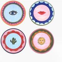 Set of 4 Electric Coast Icon Coasters