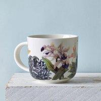 Set of 2 Bee Floral White Mugs